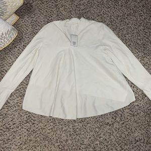 COS White V-Neck Sweater